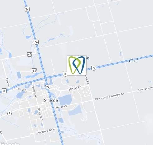 map-donly-dental-simcoe map-donly-dental-simcoe